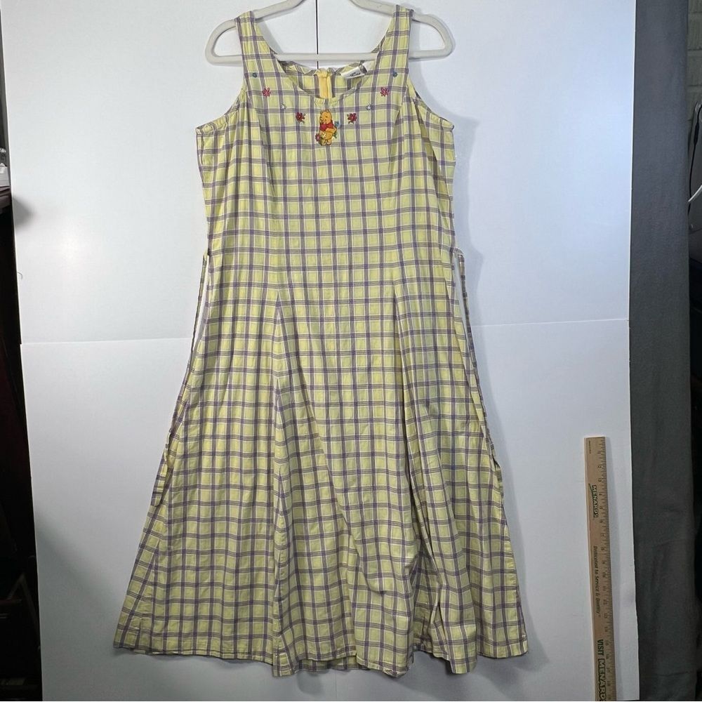 Y2k Vintage The Disney Store Winne The Pooh sleeveless Dress  Large - Picture 3 of 15